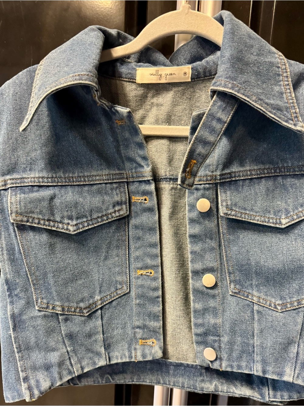 Molly Green Light Wash Denim Jacket